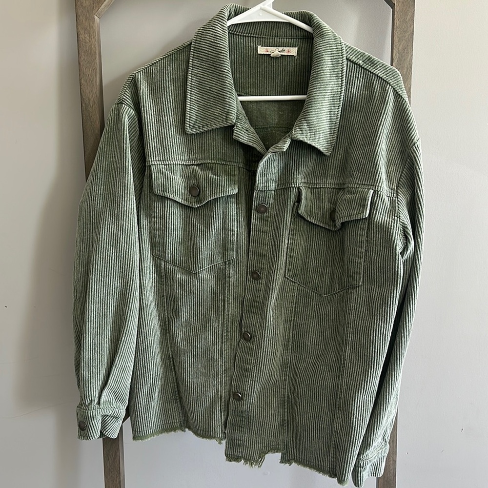 Women’s Green Corduroy Jacket